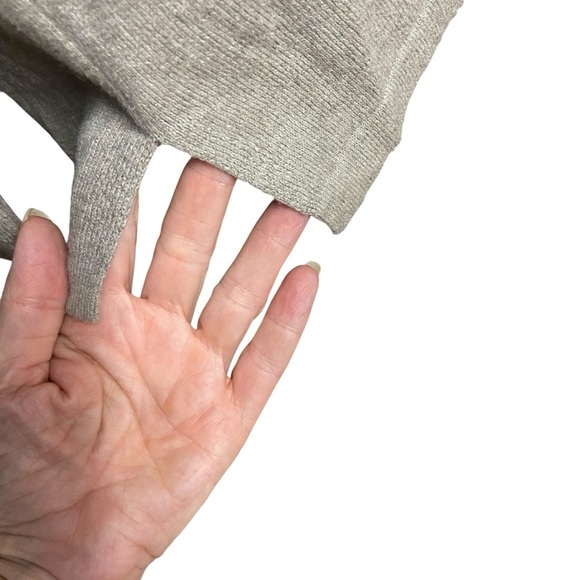 J.Jill Pure Jill Women Tan Cotton Cashmere V-Neck Pullover Tunic Sweater Size S - Picture 6 of 10